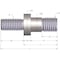 Brewer Machine & Gear Idler Stud, 5/8", For P2B IS1663 - alternate 1